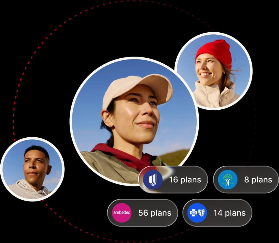 Employees choosing their own health plans from multiple carriers