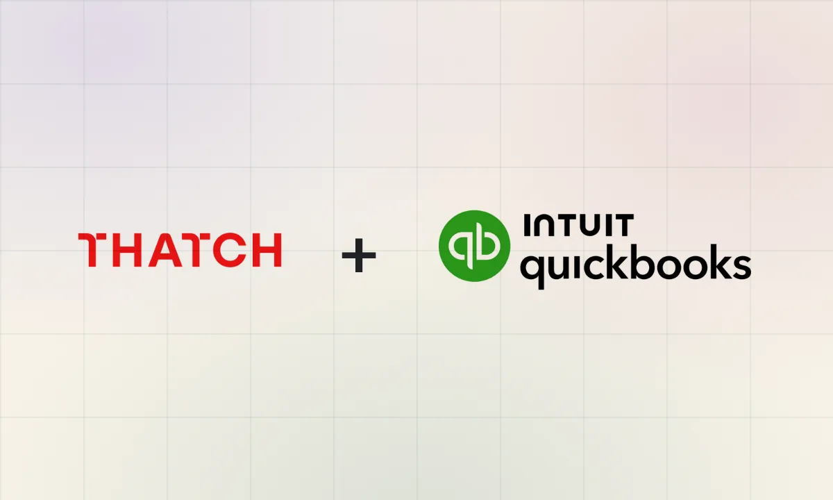 thatch API product integration with QuickBooks